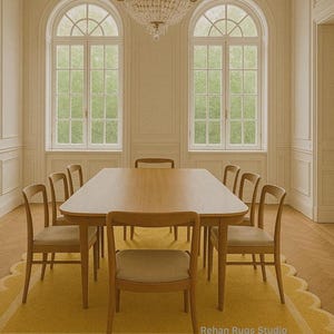 Handgefertigter Vintage Gelb & Elfenbein Jakobsmuschel Teppich 23x30 20x20 Tufted Weicher ausgebogter Wollteppich für Wohnzimmer Schlafzimmer Gemütliches Wohndekor