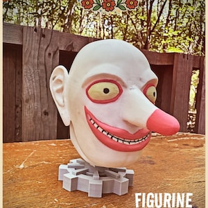 Fallout 76 Inspired Fasnacht Man Mask Figurine