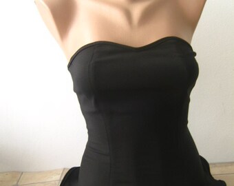 Bustier black textiles