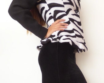 Damkappa Zebra med avtagbar botten