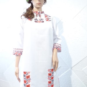 Women&#39;s or children&#39;s dress or tunic with Bulgarian embroidery,