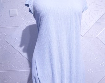 Stylish women's tunic in light blue color