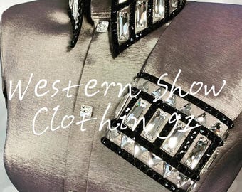 Western Custom Rodeo Queen, Showmanship, Horsemanship, Western Pleasure Show Shirt & Women Rail shirt.