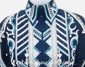 Western Show Jacket, Rhinestone Horsemanship Arena Queen Apparel