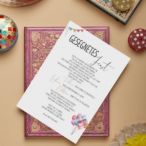 6 cartões Eid Bayram Id cartões de felicitações para crianças