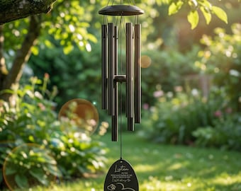 Memorial Wind Chime for Pet Loss – Rainbow Bridge Gift for Dog or Cat Remembrance, Dog Memorial Wind Chime, Pet Memorial