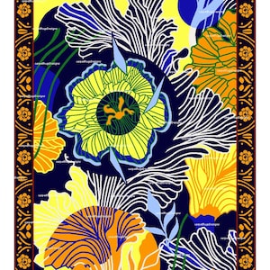 unique hand tufted rug for living room rug, bedroom area rugs, Antique flower rug,  floor decoration rug wool viscose rug, yellow blue rug