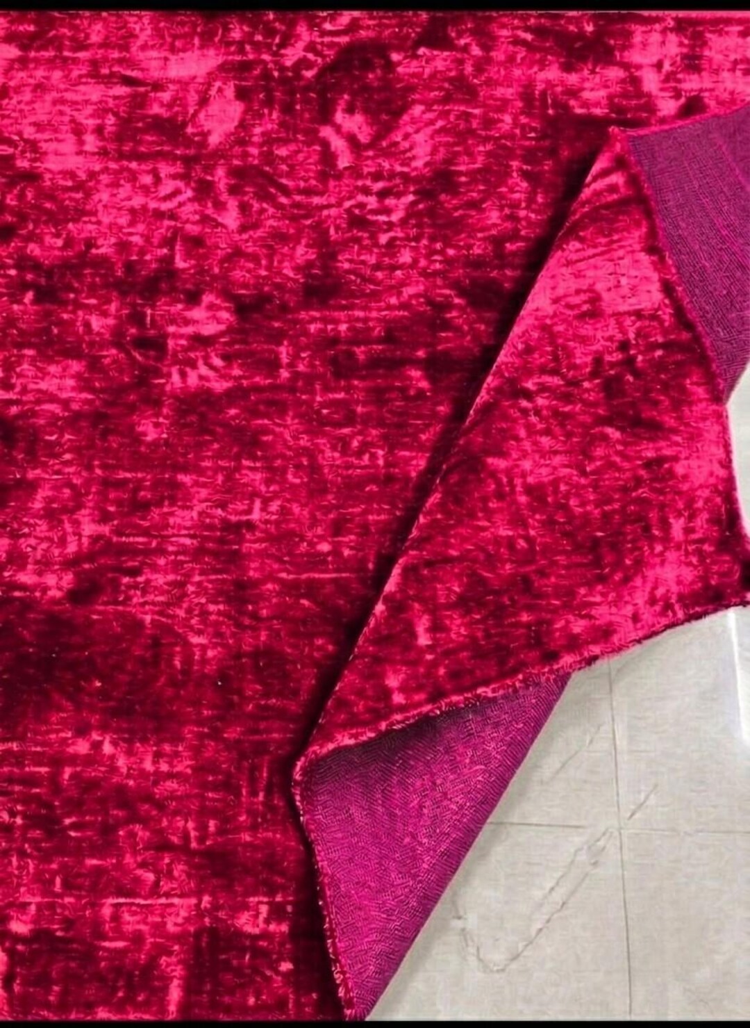 Textured Rug Pink Luxury Cherry Pink Silk Hand Loom Rug, Handwoven Velvet Texture Carpet ...