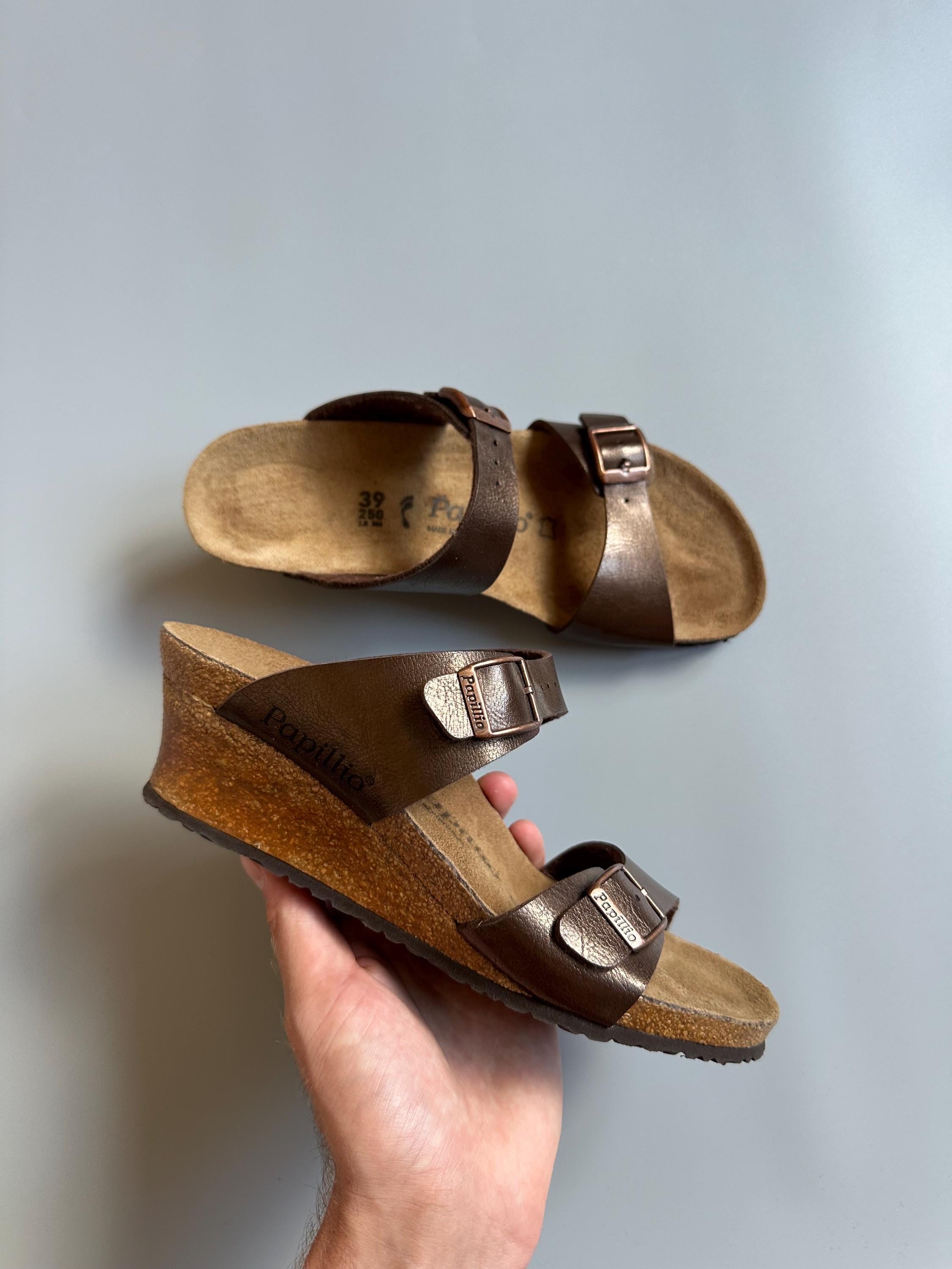 Birkenstock Womens Debby Wedge Sandal | Desertcart Aruba Papillio Debby Leather Wedge Slide Sandals 39 main image 2