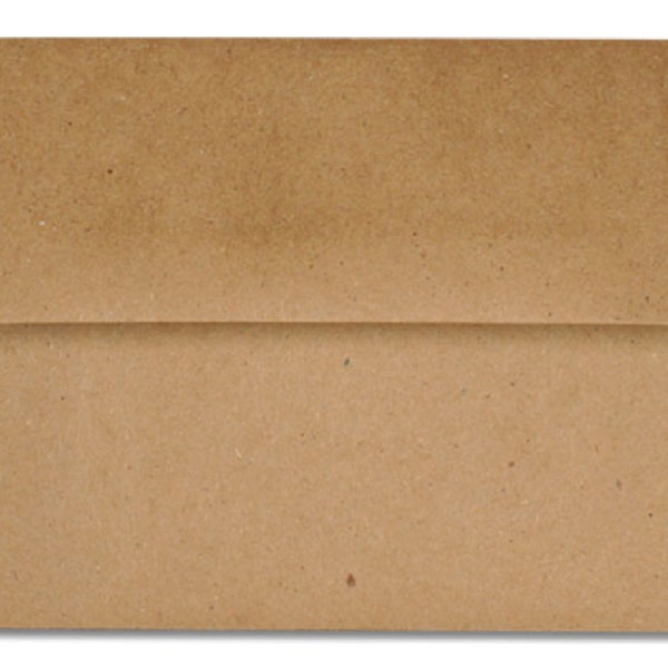 25 A7 Kraft Grocery Bag Envelopes for 5x7 Cards and Invitations