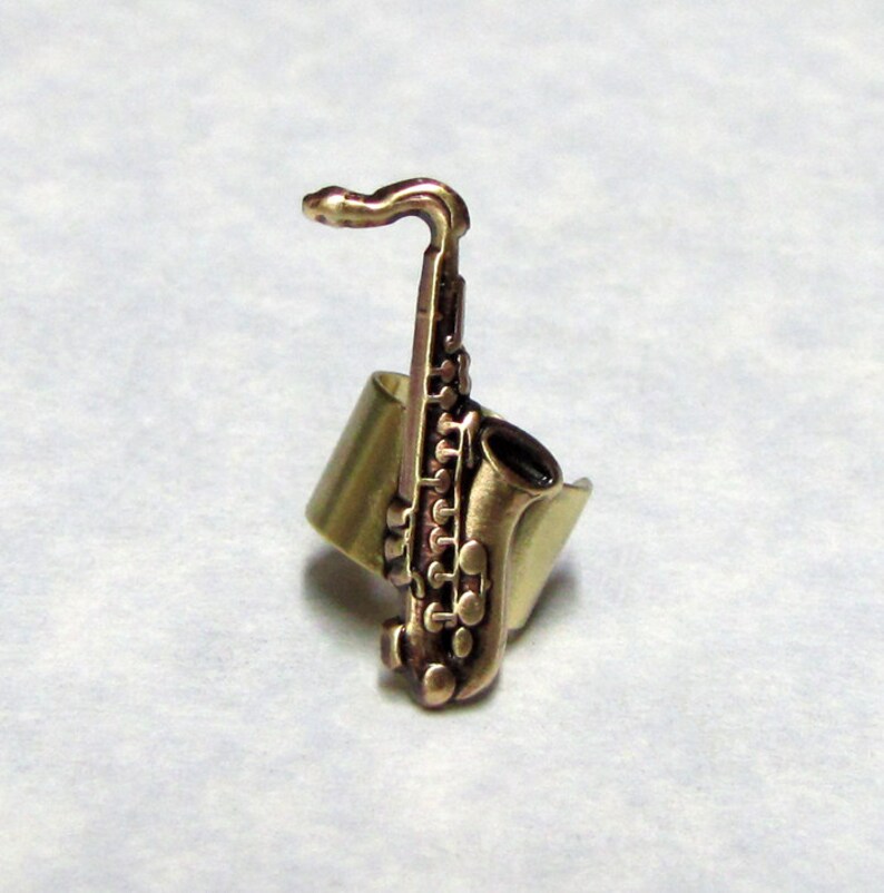 Saxophone Musical Ear Cuff Etsy