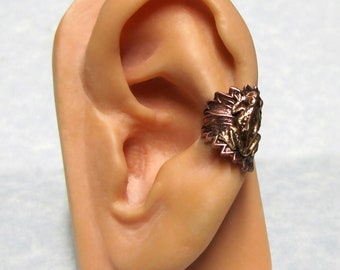 Filigree Forest Leaf Frog Ear Cuff