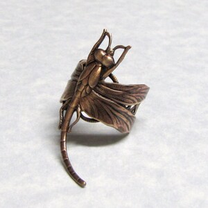 Dragonfly Steampunk Ring image 3