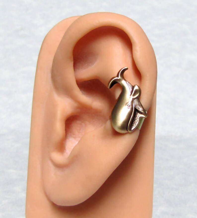 Nautical Whale Ear cuff image 5