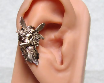 Fairy Tale Nymph Leaf Ear Cuff ' right ear '