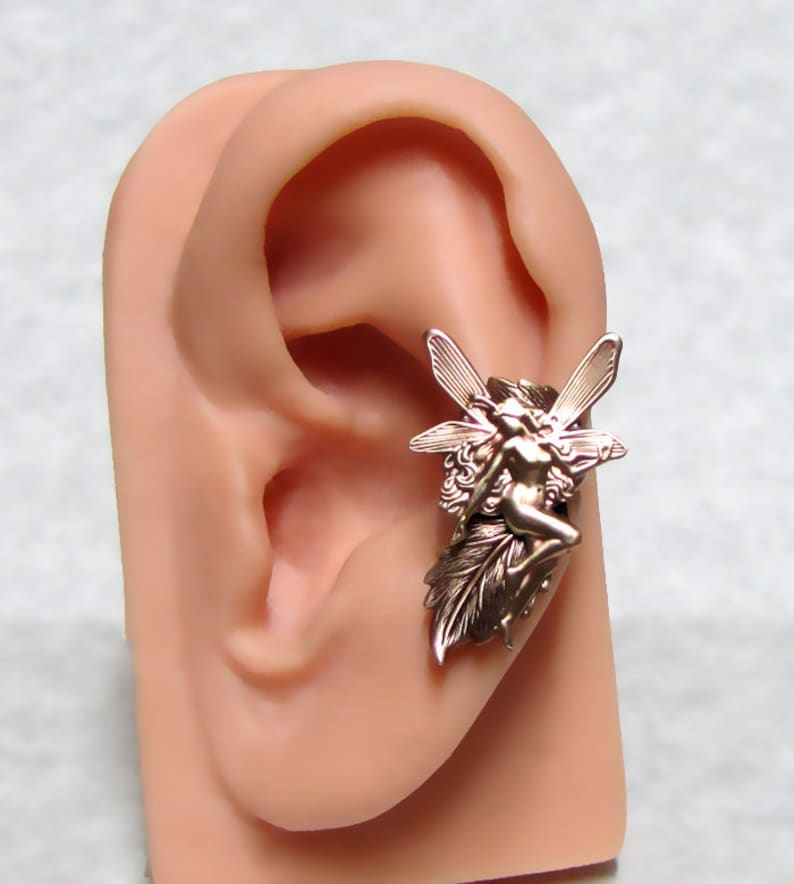 Fairy Tale Nymph Leaf Ear Cuff ' left ear ' image 1