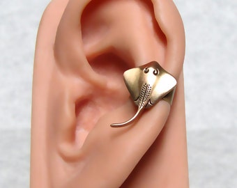 Sting Ray Nautical Ear Cuff