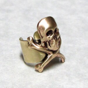 Steampunk Skull Ear cuff image 4