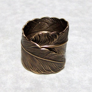 Raven Feather Ring