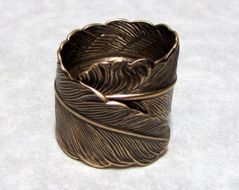 Raven Feather Ring