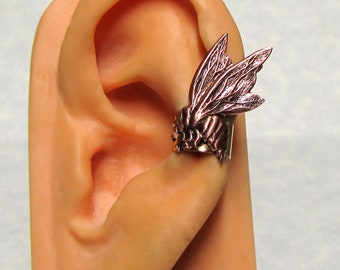 Steampunk Honey Bee Ear cuff ' copper tone '