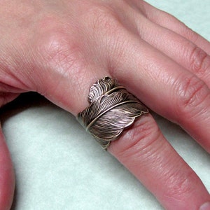 Raven Feather Ring image 5