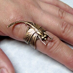 Dragonfly Steampunk Ring image 5