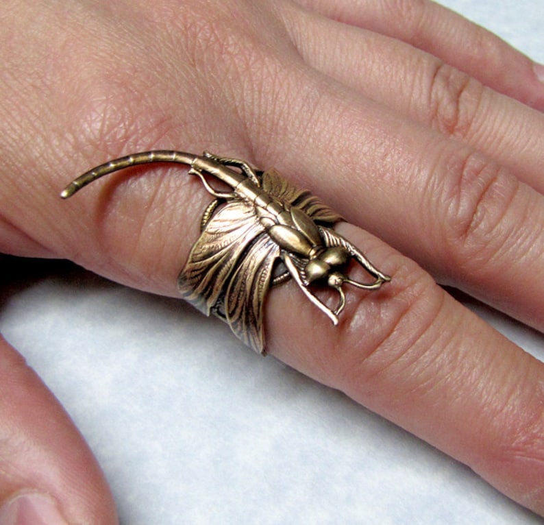 Dragonfly Steampunk Ring image 5