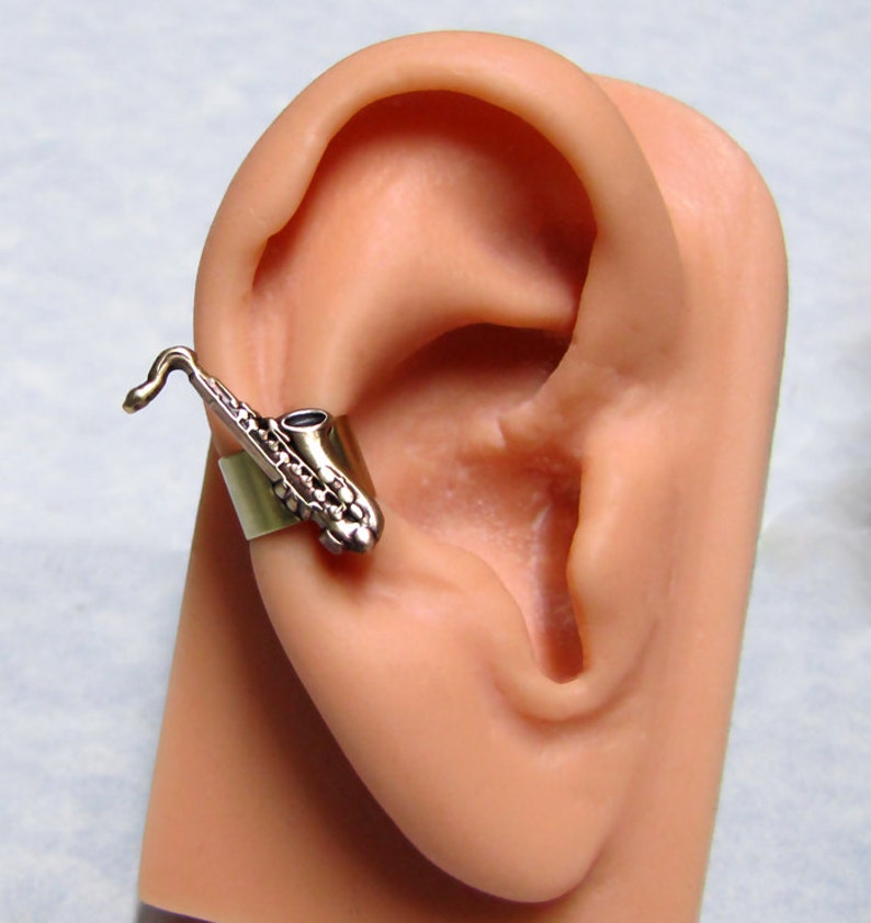 Saxophone Musical Ear Cuff Etsy