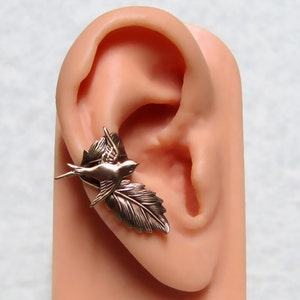 Sparrow Forest Leaf Ear Cuff ' right ear '