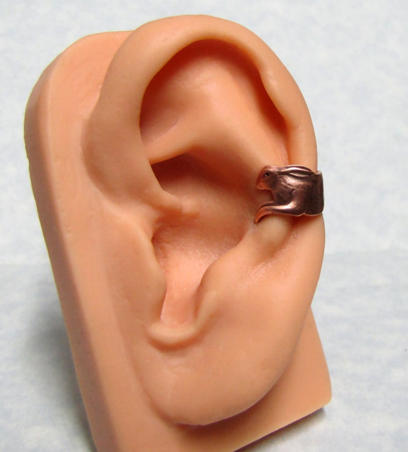 Running Rabbit Ear Cuff ' copper tone ' image 1