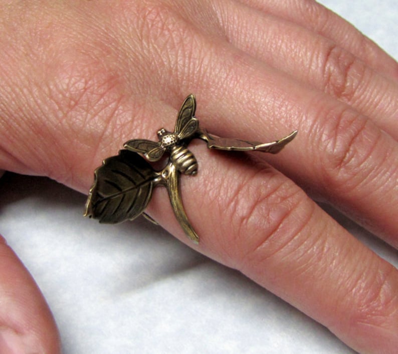 Fairy Tale Scout bee Forest Ring Band image 5