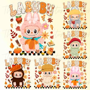 Labubv Halloween Png, Monster Doll Halloween, Coquette Doll For Kids Girls Png, Cute Horror Movie Character Png, Doll Cartoon Halloween Png