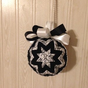Ebony Elegance Fabric Ornament