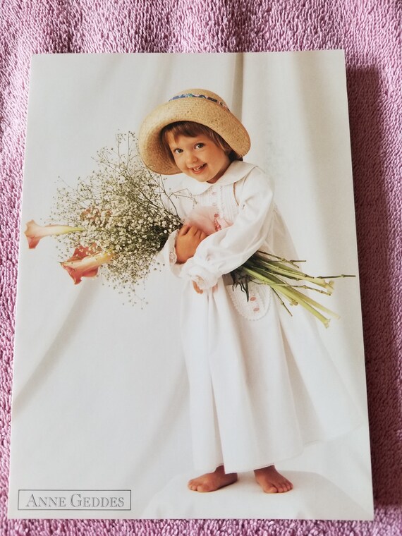 Buon Natale Anne Geddes.Anne Geddes Kelly Flowers Birthday Card Etsy