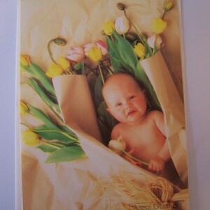 Anne Geddes &quot;Baby Bouquet&quot; Blank Greeting Card