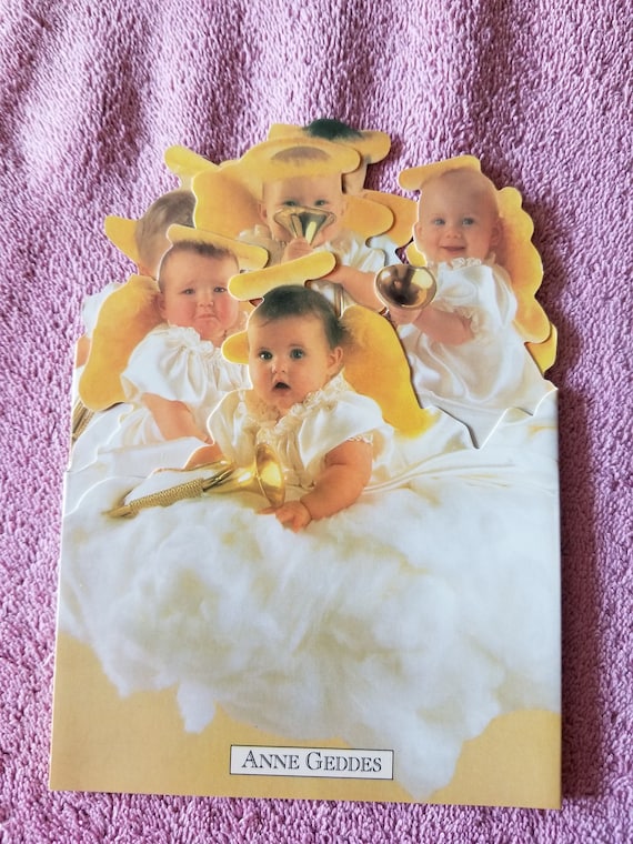 Anne Geddes Angels On A Cloud Birthday Card Etsy