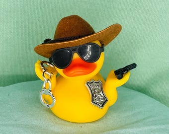 Police Rubber Duck: Jeep Ducking Gift for First Responders/Law Enforcement