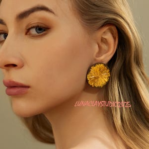 Custom Ceramic Earrings, Wedding Jewelry, Dangle Earrings, Handmade Earrings, Earrings Jewelry, Gold Earrings, Personalized Jewelry