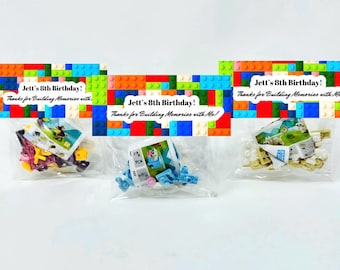 Animal Building Block Party Favor for Kids Assembled Goodie Bag Custom Party Favor Noncandy Animal Building Block Fun Gift Birthday Activity
