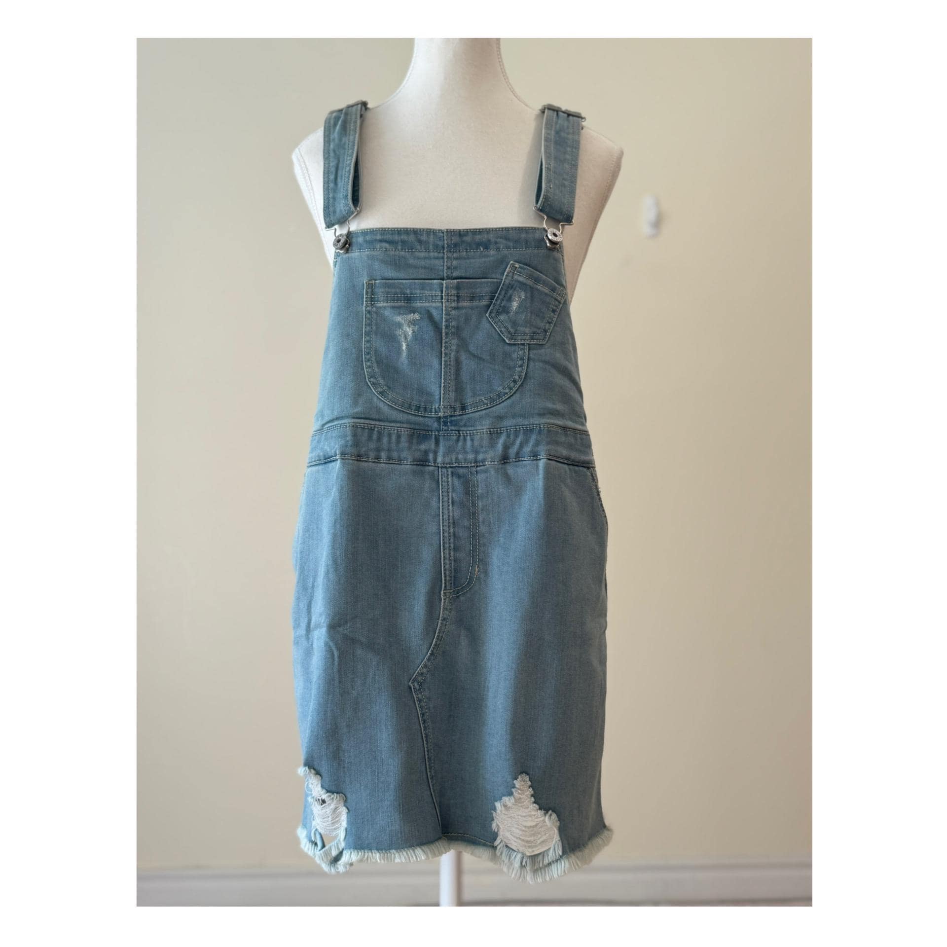 white christmas dresses Girls Denim Dungaree Skirt – Kiddopanti