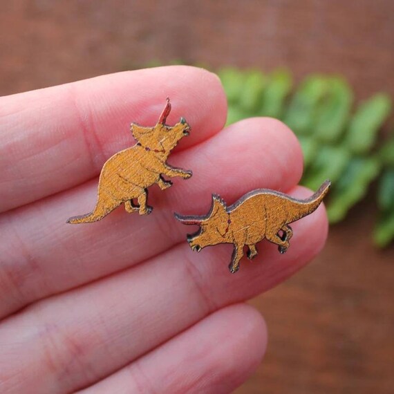 Etsy dinosaur shop earrings
