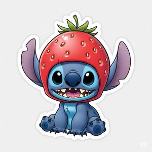 Stitch Cartoon Character Stickers