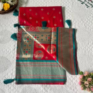 Soft Paithani Silk Saree: Peacock Motifs, Traditional Indian Wedding