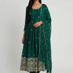 Sequin Anarkali Dress - Etsy