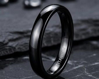 4mm Tungsten Carbide Ring, Dome Comfort Fit Band