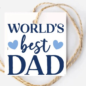 Etiquettes cadeaux fête des pères, fête des pères, meilleur papa, beau-père, papa, étiquette cadeau imprimable, meilleur papa du monde, bonne fête des pères