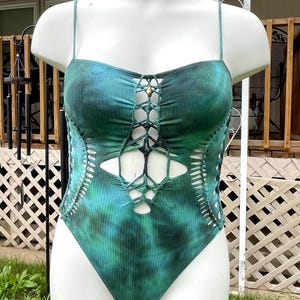 Gold Emerald Braided Bodysuit-M