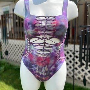 Crystal Galaxy Rave Festival Braided Bodysuit- Size: M/L