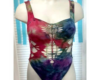 Dimensional Hourglass Festival Braided Bodysuit (M)